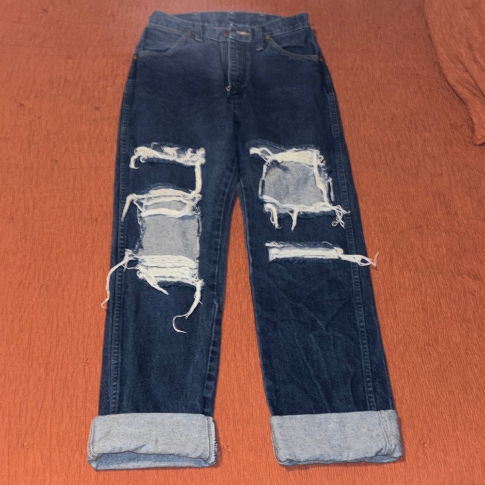 Wrangler Distressed Blue Jeans